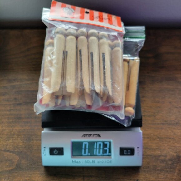 Hazels Wooden Clothespins 33 Count For Crafting or Laundry Use - Picture 6 of 6